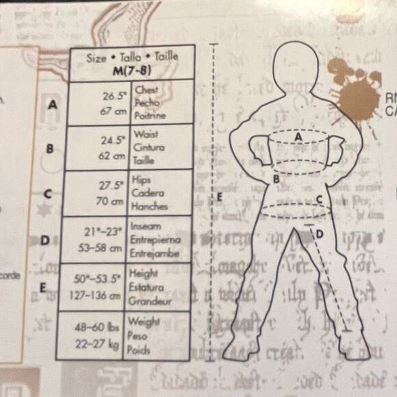 Kids Unisex Harry Potter Hogwarts Costume one size fits most Medium 7/8 - Picture 5 of 6